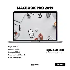 MACBOOK PRO 2019 16/500 GB INTEL i5