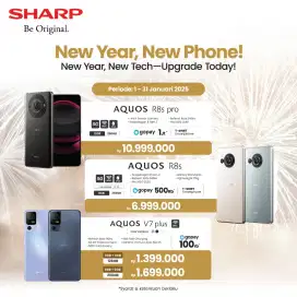 HP SHARP AQUOS V7 PLUS RAM 4/128 NEW SEGEL BERGARANSI RESMI