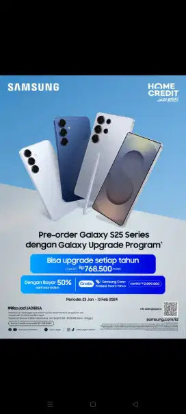 TERBARU PROMO SAMSUNG SERI S25 BISA KREDIT CICILAN 0% !!
