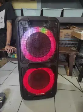 Speaker big bluetoth 10x2inc asatron champion baru 2bln komplit