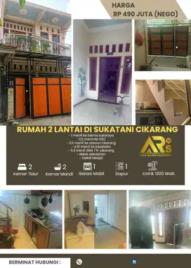 DIJUAL CEPAT RUMAH TYPE 60/60 DI PERUM. SUKARAYA INDAH KARANG BAHAGIA