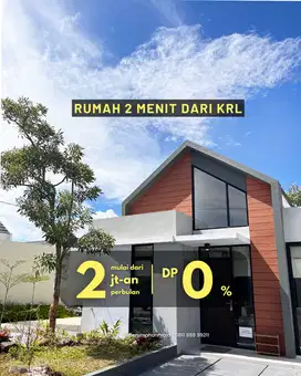 Rumah subsidi akses KRL Tanpa DP, 1jtan FLAT sampai lunas