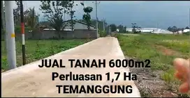 DIJUAL TANAH 6000M2 TEMANGGUNG ZONA.INDUSTRI