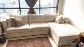 Dijual Sofa L Shape Minimalis Modern - Kondisi Terawat Seperti Baru