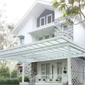 PEMASANGAN CANOPY KACA MINIMALIS