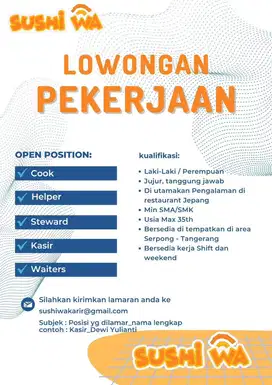 LOWONGAN PEKERJAAN