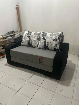 Sofa Bed 2 Seater , Harga Terjangkau , Bebas Pilih Kain