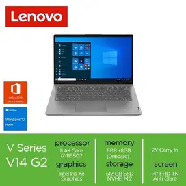 Lenovo V14 G2 ITL BCID Core i7-1165G7 16GB 512SSD Iris Xe W10 OHS19