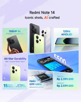 REDMI NOTE 14 CASH ATAU CREDITS