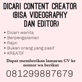 DICARI CONTENT CREATOR