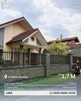 dijual rumah strategis di purbalingga