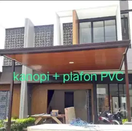 Kanopi Galvalum atap Spandek, Solartuuf dan Upvc