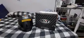 Helm KYT R10 full face black doff size XL bekas