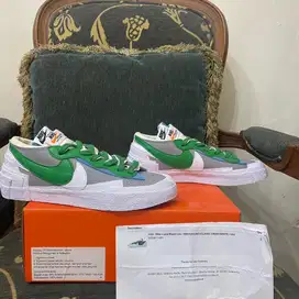 NIKE BLAZER SACAI GREEN WHITE SIZE 37,5 BNIB PAIR INVINCIBLE JAKARTA