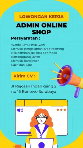 Karyawati Admin Olshop