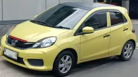 Honda Brio Satya 1.2 S 2018 - H - Kuning Mulus Pribadi Tangan I