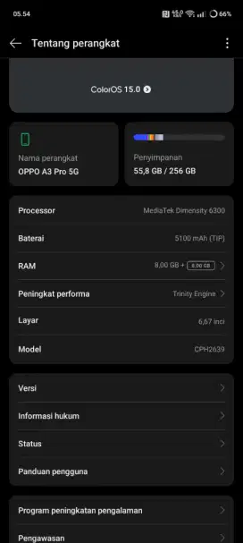 Handphone Oppo A3 pro 5g