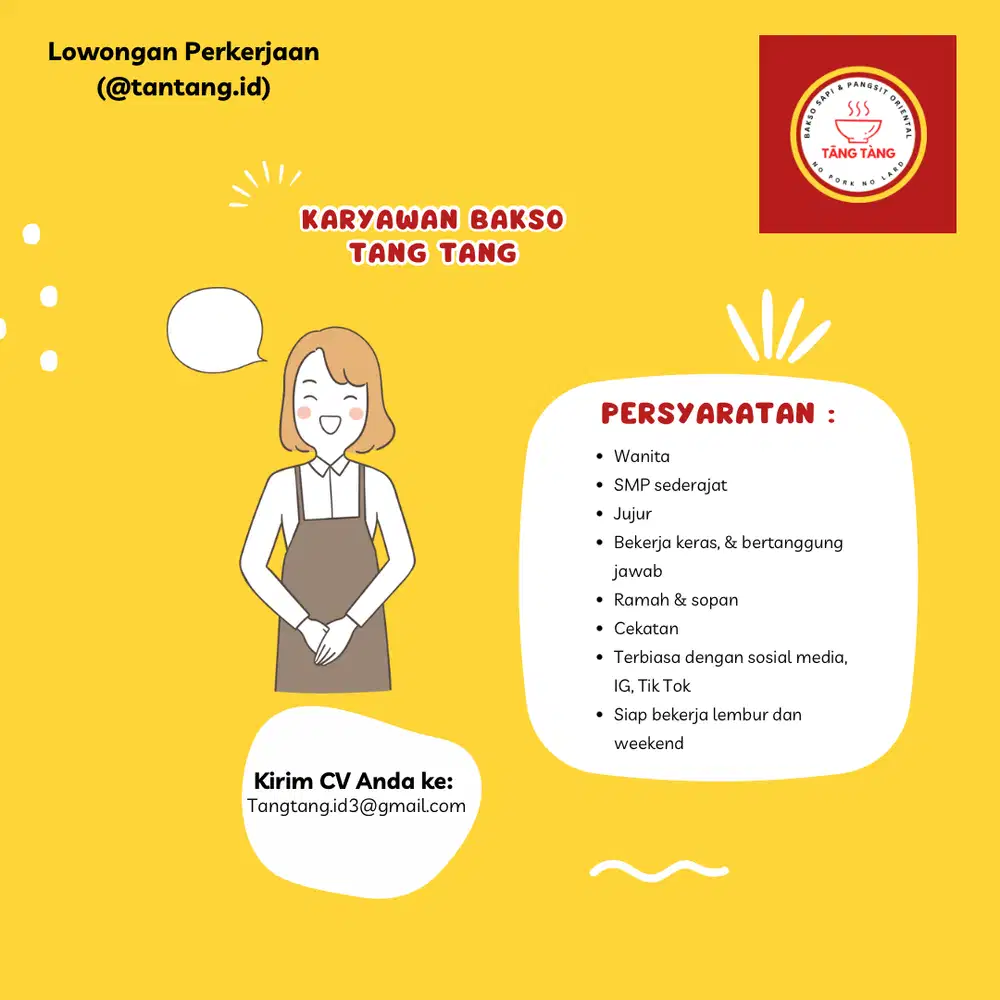 Kasir & Pramusaji Kedai