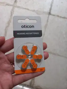 Baterai Original Oticon Type 13 Baterai Alat Bantu Dengar