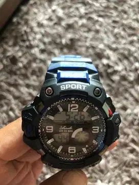 Jam Tangan Digital merk Sport Blue navi
