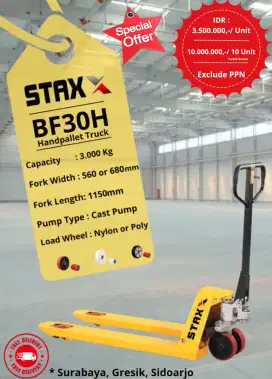 Manual handpallet 3 ton harga include PPN