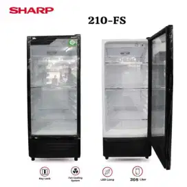 SHOWCASE SHARP SCH 210 FS NEW BERGARANSI RESMI DIJAMIN AMAN