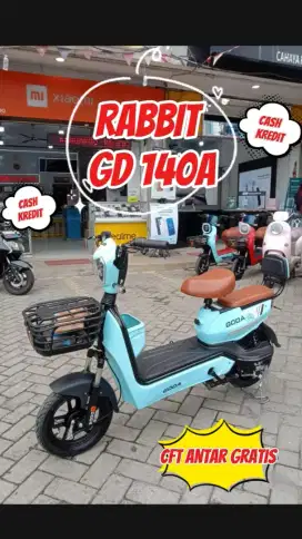 SEPEDA LISTRIK GODA RABBIT 140A NEW BERGARANSI RESMI DIJAMIN AMAN