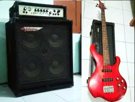 Bass 4string set Backsound Amp