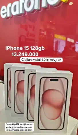 Iphone 15 128GB Resmi iBox Erafone Pemalang