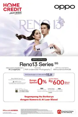 Oppo reno 13 series, cicilan tanpa kartu kredit