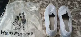 Sepatu Hush puppies glitter slip on silver
