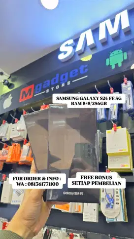 SAMSUNG GALAXY S24FE 8/256GB - Garansi Resmi Samsung