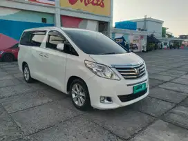 Toyota Alphard 2.4 G ATPM AT 2012 White on Beige - Murah Mewah