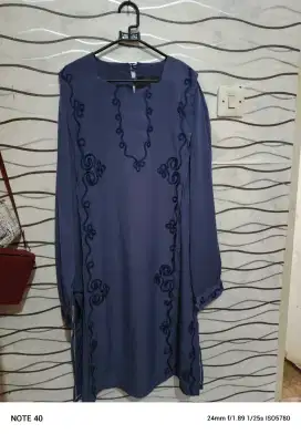 Baju muslim ungu carcoal