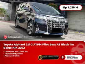 [LOW KM] Toyota Alphard 2.5 G ATPM TSS Pilot Seat AT Black 2022/2023