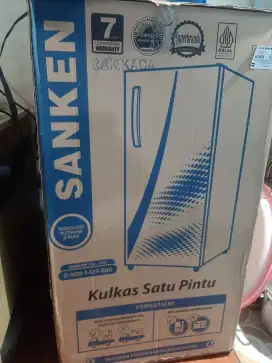 Dijual kulkas sanken 1 pintu new