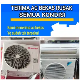 Terima ac bekas rusak