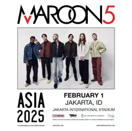 Tiket maroon 5 CAT 2