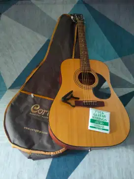 Gitar original cort ad810 op istimewa plus tas ori