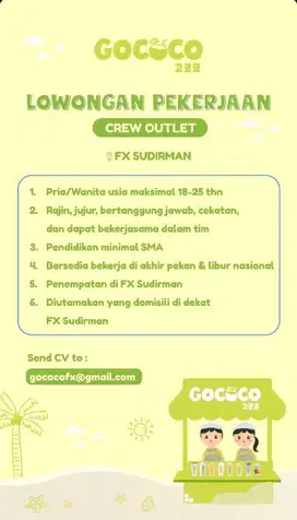 Crew Outlet - Gococo FX Sudirman