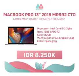 Macbook Pro 2018 Ram 16gb SSD 512gb Murah Meriah