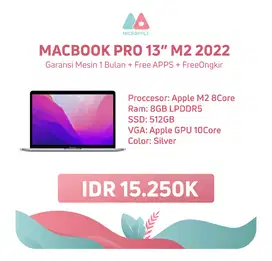 Macbook Pro M2 2022 8GB 512GB Murah Meriah