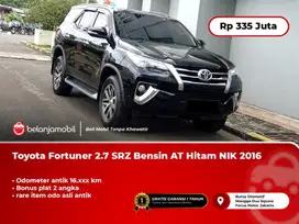 [ KM 16RB ] Toyota Fortuner 2.7 SRZ Bensin AT Hitam NIK 2016/2017