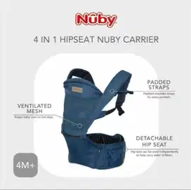 NUBY HIPSEAT BABY CARRIER (NAVY) -GENDONGAN BAYI