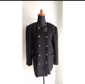 Kimtan woll hitam pekat halus like new