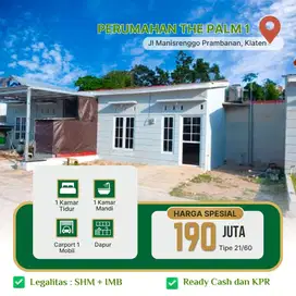 RUMAH MINIMALIS HARGA HEMAT DI PRAMBANAN LEGALITAS SHM