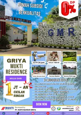 RUMAH GRIYA MUKTI RESIDENCE DP NOL