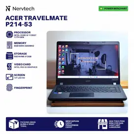 Acer TravelMate P214-53 Core i5 1135G7 Gen 11 8GB/512GB 14 inch Laptop