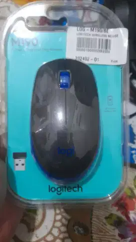 Logitech M190 Mouse Wireless Full Size - Blue