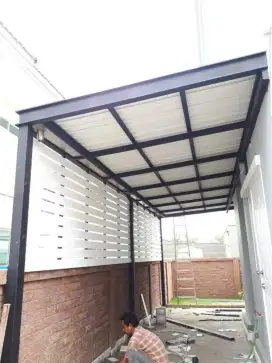 PEMASANGAN CANOPY ALDERON MINIMALIS